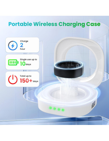 Anillo Inteligente Rogbid R1 Monitoreo Salud Tamaño 8