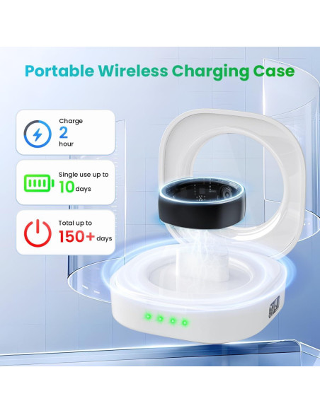 Anillo Inteligente Rogbid R1 Monitoreo Salud Tamaño 8