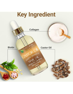 Aceite de Ricino Natural Wunderz 118 ml - Suero Hidratante Cabello 2