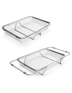 Escurridor de Platos Ajustable Wagensteiger Acero Inoxidable 30x21 cm