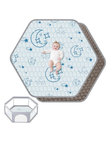 Alfombra de Juego Acolchada Deeteck 132x114cm Antideslizante