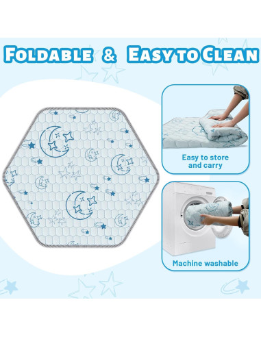 Alfombra de Juego Acolchada Deeteck 132x114cm Antideslizante