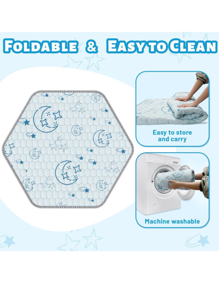 Alfombra de Juego Acolchada Deeteck 132x114cm Antideslizante