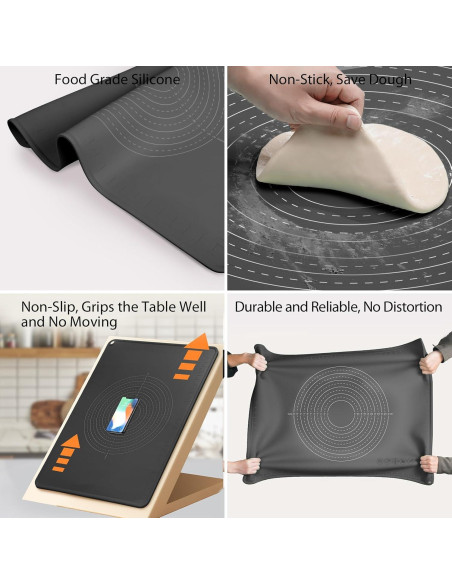 Alfombrilla de Silicona OKeanu 71x50 cm Antiadherente Grado Alimenticio