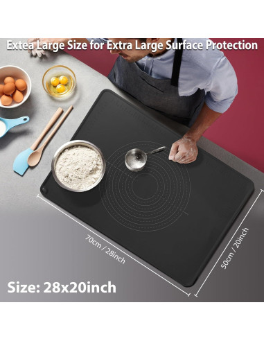 Alfombrilla de Silicona OKeanu 71x50 cm Antiadherente Grado Alimenticio