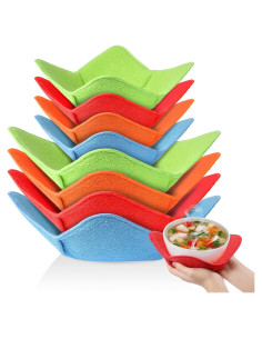 8 Sujetadores de Tazones Patelai - Microfibra, A prueba de Calor