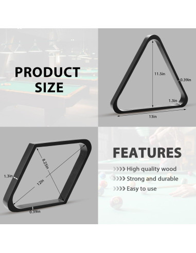 Conjunto de Accesorios para Billar ShinyRelief 22 Piezas