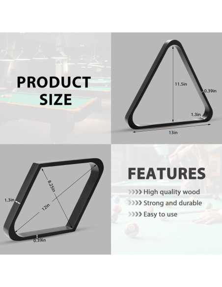 Conjunto de Accesorios para Billar ShinyRelief 22 Piezas