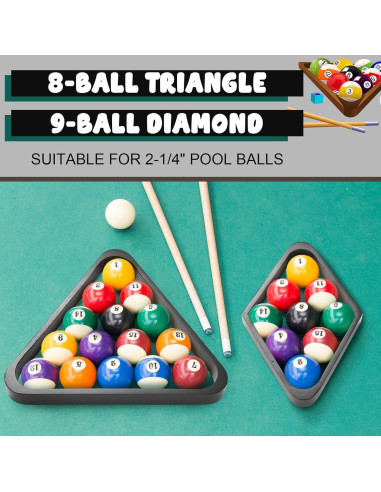 Conjunto de Accesorios para Billar ShinyRelief 22 Piezas