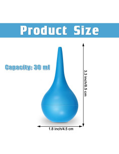 Jeringas de Bulbo Manual Nuanchu 30 ml para Oídos - 6 Paquetes 2