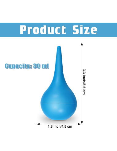 Jeringas de Bulbo Manual Nuanchu 30 ml para Oídos - 6 Paquetes