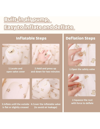 Bañera Inflable Portátil AirSwim para Bebés 77.8x37cm