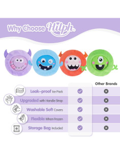 Paquete de Hielo para Niños Hilph - 4 Unidades Reutilizables 2