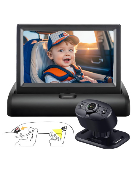 Cámara para Bebé YIMU KB40 con Monitor 4.3" HD 720P