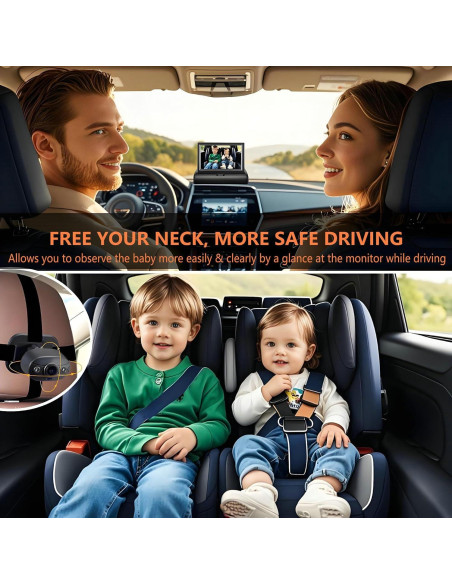 Cámara para Bebé YIMU KB40 con Monitor 4.3" HD 720P