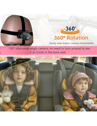 Cámara para Bebé YIMU KB40 con Monitor 4.3" HD 720P