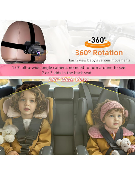 Cámara para Bebé YIMU KB40 con Monitor 4.3" HD 720P
