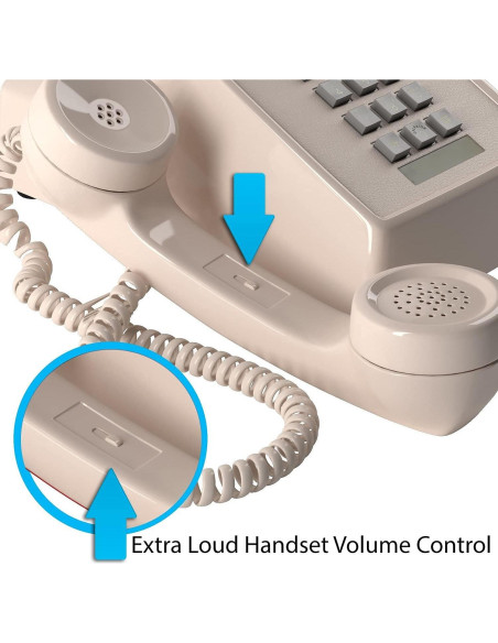 Teléfono con Cable Home Intuition para Personas Mayores Gris