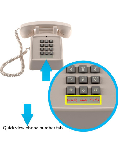 Teléfono con Cable Home Intuition para Personas Mayores Gris