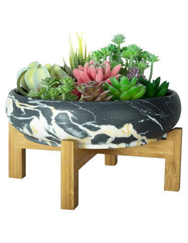 Maceta Grande de Cerámica ARTKETTY 25.4 cm Redonda con Drenaje