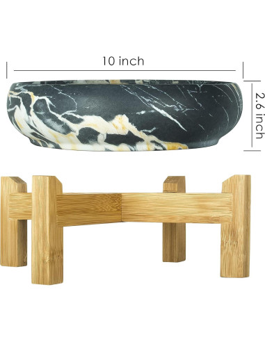 Maceta Grande de Cerámica ARTKETTY 25.4 cm Redonda con Drenaje