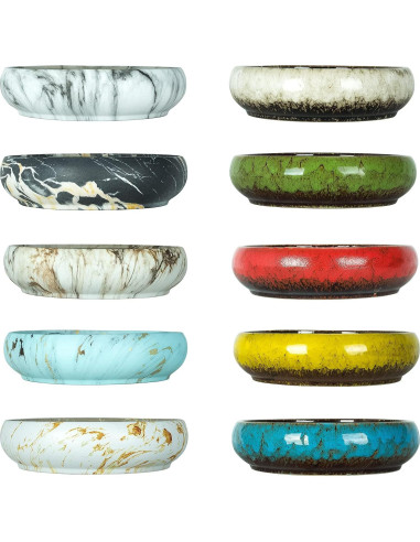 Maceta Grande de Cerámica ARTKETTY 25.4 cm Redonda con Drenaje