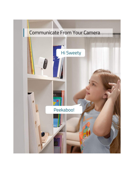 Cámara de Seguridad Interior Eufy C120, 2K, Wi-Fi, IA