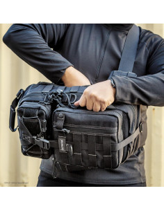 Mochila Bandolera Maxpedition Sitka Gearslinger Negra 15x8x3 2