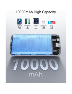 Cargador Portátil VOLTME 10000mAh Carga Rápida USB-C Negro 2