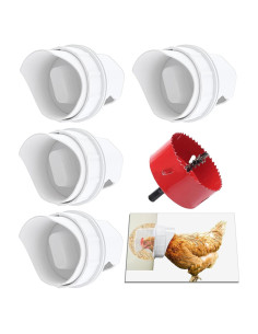 Kit Alimentador de Pollos Suplklz 4 Puertos A Prueba de Lluvia