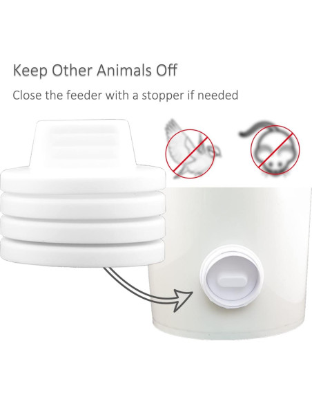 Kit Alimentador de Pollos Suplklz 4 Puertos A Prueba de Lluvia