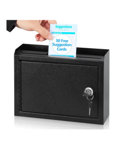 Caja de Sugerencias KYODOLED con Cerradura Negra 24.9x17.8 cm