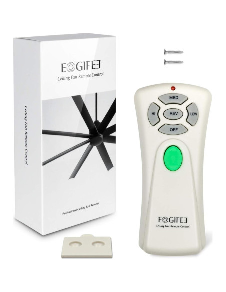 Control Remoto Ventilador de Techo Eogifee UC7080T 3 Velocidades