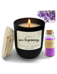 Vela Aromática de Lavanda Xunlife - Nuevos Comienzos 445g