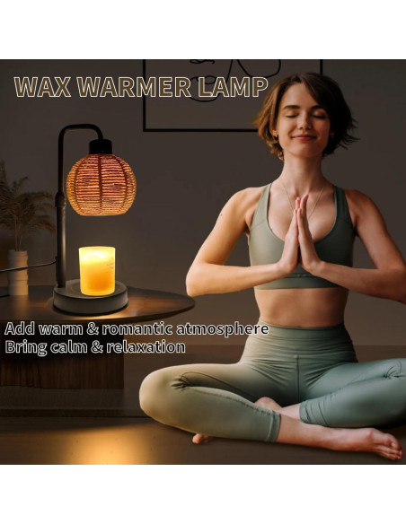 Lámpara Calentadora de Velas WSZQ Negra con Temporizador y Regulable
