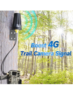 Antena Exterior 4G LTE Bingfu SMA Macho Impermeable 5dBi 2