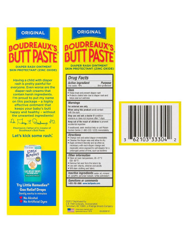 Ungüento Boudreaux's Butt para Erupciones por Pañal 3x113g