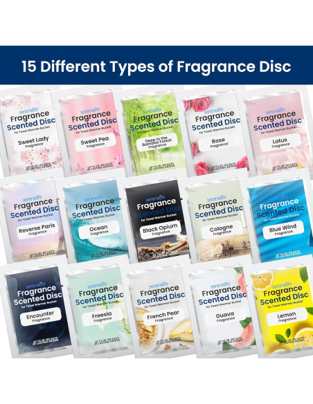 Disco de Fragancia SereneLife para Calentador de Toallas - 15 Aromas