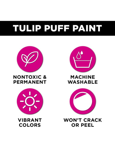Pintura Puff Tulip 118 ml Freezia Brillante No Tóxica