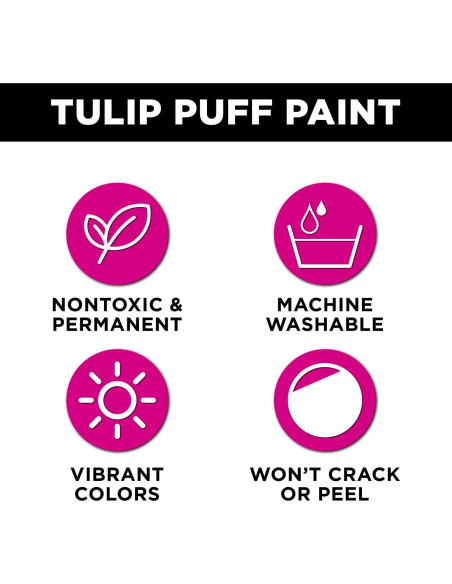 Pintura Puff Tulip 118 ml Freezia Brillante No Tóxica