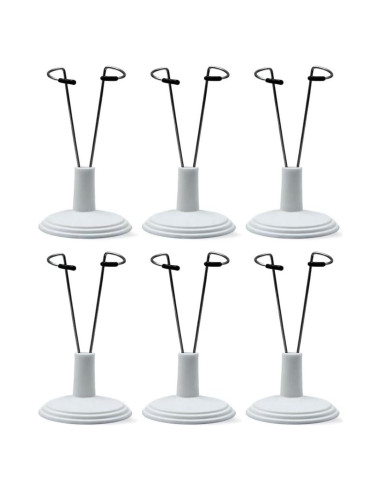 Soporte de exhibición ajustable Labubu 6 piezas 4-8 pulgadas