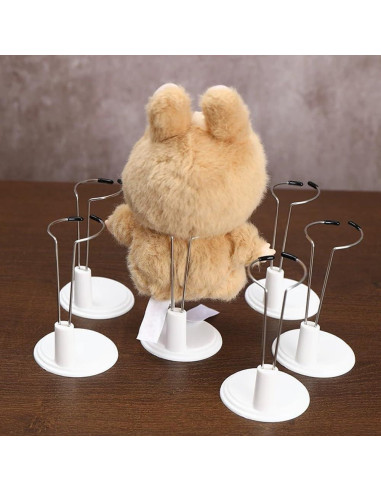 Soporte de exhibición ajustable Labubu 6 piezas 4-8 pulgadas