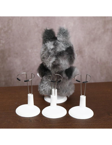 Soporte de exhibición ajustable Labubu 6 piezas 4-8 pulgadas