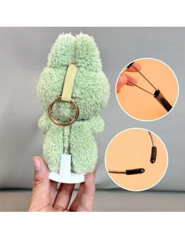 Soporte de exhibición ajustable Labubu 6 piezas 4-8 pulgadas