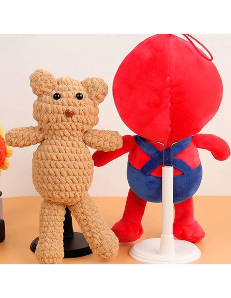 Soporte de exhibición ajustable Labubu 6 piezas 4-8 pulgadas