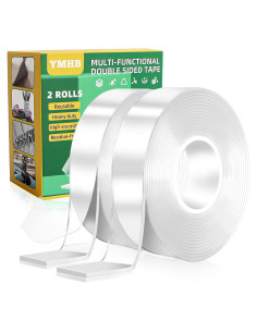 Cinta Doble Cara YMHB 5.97m Alta Resistencia Transparente