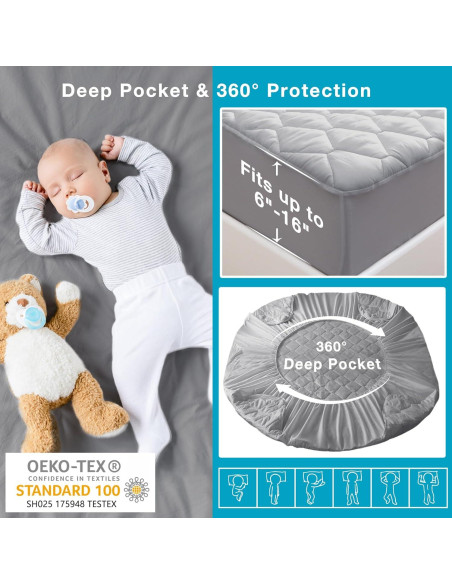 Protector de Colchón Twin Lunsing Impermeable y Transpirable