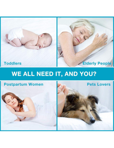 Protector de Colchón Twin Lunsing Impermeable y Transpirable