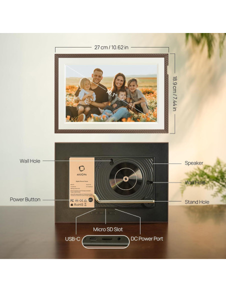 Marco Digital ARZOPA D10 10.1" WiFi 32GB Pantalla Táctil