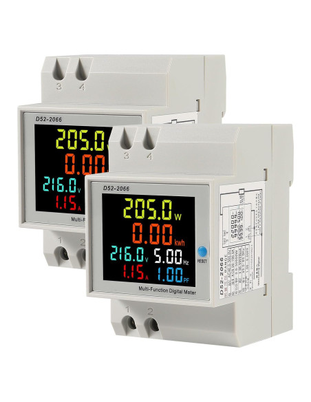 Medidor Digital de Energía Monofásico DWEII D52-2066 2Pack